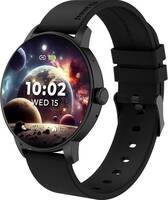 beatXP Vector 1.30'' HD Display, BT Calling with Health Tracking & AI Voice Assistant Smartwatch  (Electric Black Strap, Free Size)