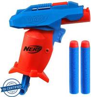 Nerf Alpha Strike Slinger SD-1 Single-Fire Dart Blaster, Incl. 2 Darts, for Ages 8+ Guns & Darts  (Multicolor)