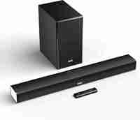 Mivi Fort S300 With Wireless Subwoofer, Made In India 300 W Bluetooth Soundbar (Black, 2.1 Channel)