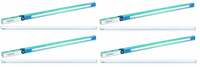 Wipro Garnet 20-Watt LED Batten (Pack of 4, Cool Day Light)