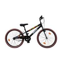Beetle Black, 24 inch, Single Speed Kids Bike, 14 inch Frame, Matte Black Color, Ideal for 10-14 Years Old Unisex with Height 4 feet to 5 feet