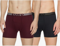 Euro Men's Cotton Trunks (Pack of 2)