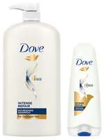 Dove Intense Repair Shampoo, 1L & Dove Hair Therapy Intense Repair Conditioner, 175ml