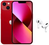 Apple iPhone 13 (128GB) - (Product) RED AirPods Pro (MagSafe Charging Case)