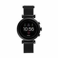 Fossil Gen 4 Sloane Stainless Steel Touchscreen Women's Smartwatch with Heart Rate, GPS, Music Storage and Smartphone Notifications - FTW6050 (40mm, Black)