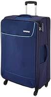  American Tourister Jamaica 80 Cms Large Check-in Polyester Soft Sided 4 Spinner Wheels Luggage (Navy Blue)