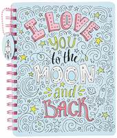 Amazon Brand - Solimo B5 Notebook, 80 GSM, 160 Pages (To the Moon & Back)