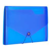 Amazon Brand - Solimo Expanding File, 13 Pockets - (Blue)