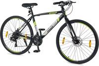 Lifelong Chaze by Milind Soman BGX 20 Dual Disc 700C T Hybrid Cycle/City Bike (21 Gear, Black)
