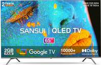 Sansui 165 cm (65 inch) QLED Ultra HD (4K) Smart Google TV With Zen Panel Dolby Vision & Atmos  (JSW65GSQLED)