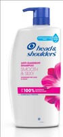 HEAD & SHOULDERS Smooth and Silky Anti Dandruff Shampoo for Softer and Smoother Hair 1L
