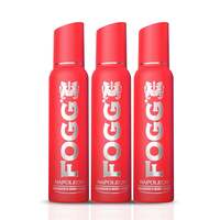 Fogg Napoleon No Gas Deodorant for Men 3 x 150ml, Long-lasting Perfume Body Spray, (Pack Of 3)