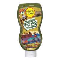 Spice Story Amazing Spicy Mint Sauce, Delhi Style Mint Chutney; Made With Fresh Mint, Coriander And Green Chili, Medium Spicy - 200gm