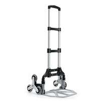 Aloxe Folding Portable Stair Climbing Cart Trolley: Portable Luggage Trolley w/Adjustable Handle, Bungee Cord Tri-Wheel, Hand Truck, Lightweight Dolly cart, Luggage Moving for Home & Office. 