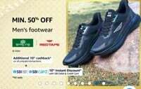 Amazon - Mens Footwear Minimum 50% Off Woodland Red Tape - Campus & More + Bank offers