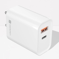 Portronics Adapto 45 20W Mach USB & Type-C Dual Output Super Fast Charger