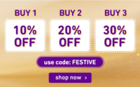 Plum Goodness Festive Goodness Week-Buy 1 get 10% off, Buy 2 get 20% off, Buy 3 get 30% off