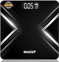beatXP Gravity X Digital Weight Machine For Body Weight with Thick Tempered Glass