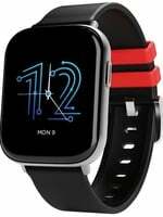 boAt Matrix Smart Watch with 1.65” AMOLED Display, Always On Mode, Slim Premium Design, Heart Rate & SpO2 Monitoring, Health Ecosystem & Multiple Sports Modes, 3ATM & 7 Days Battery Life(Pitch Black)