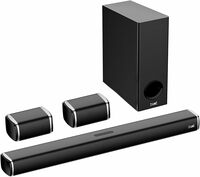 boAt Aavante Bar 2400 5.1CH Soundbar with 180W RMS, Wired Subwoofer, 2 Rear Satellites, Signature Sound, Multi Compatibility, EQ Modes & Remote Control(Premium Black)