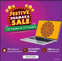 Acer Festive Dhamaka Sale- Up to 57% Off + 7% Student Discount + Free 2 years Warranty + Accessories