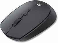 Portronics Toad 23 Wireless Optical Mouse with 2.4GHz, USB Nano Dongle, Optical Orientation, Click Wheel, Adjustable DPI(Black)