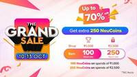 TATA NEU: The Grand Sale - 100 and 250 NeuCoins on orders of 1000 and 2500 Rs.