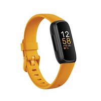 (lighting deal ) Fitbit Inspire 3 Health & Fitness Tracker (Morning Glow/Black) with 6-Month Premium Membership