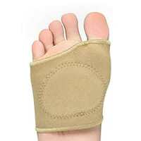 FOVERA Metatarsal Sleeves Pads for Ball of Foot or Metatarsalgia Pain Relief - Gel Ball of Foot Support for Men and Women (L Size, 1 Pair)