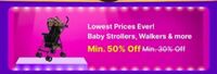 [Tick Tock Deal] Baby Strollers, Walkers and More Upto 70% Off