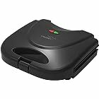 V-Guard VST80 2 Slice Sandwich Maker | Fixed Non-Stick Triangular Plates with Powerful 800 Watt Heating Rods | Easy to Clean Non-Stick Greblon Coating | 1 Year Warranty (Black)