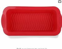 Clazkit Silicone Fruit Cake Bakeware Pan Mould (Red, YH-006)