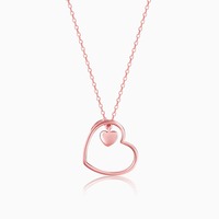 Get 60% off on one of the bestsellers -Anushka Sharma Rose Gold Heart Necklace