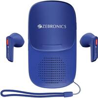 ZEBRONICS ZEB Sound Bomb X1 3-in-1 Wireless Earbuds, Speaker Combo, Built-in LED Torch Bluetooth Headset