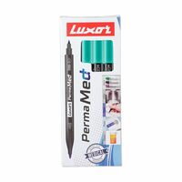 Luxor Perma Medium Marker Pen, Green (Pack of 10) (9000030169)