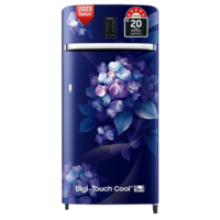 SAMSUNG 189 Litres 5 Star Direct Cool Single Door Refrigerator (RR21C2E25HS/HL, Hydrangea Blue)