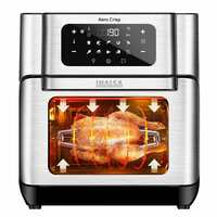 Inalsa Air Fryer Oven 12 Ltr Capacity & 1500W with Rotisserie Function|7-in-1 Air Fry,Bake,Grill,Roast,Dehydrate & Reheat Function|Digital Display|10 Preset Menu|2 Year Warranty (Aero Crisp)