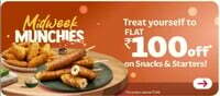 Licious Flat Rs.100 off on snacks & starters on orders above Rs.199 (only on Wednesdays)