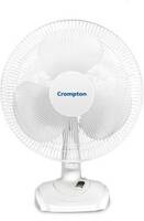 Crompton High Flo Wave Plus 400 mm Silent Operation 3 Blade Table Fan  (White, Pack of 1)