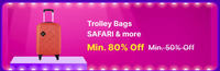Tick-Tock deal Trolley Bags at Min. 80% off