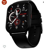 Maxima Max Pro Sky 1.85" HD Smart Watch with Bluetooth Calling, AI Voice Assistant, Add Personalised QR, Always ON Display for 30 Min, HR/SpO2/Stress/Sleep Monitor, 550Nits Brightness (Midnight Black) 