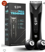Beardo incrediBALL Trimmer for Men | Ball Trimmer for Men with Skin Safe Tech | No Nicks with Ceramic Blades | Shower friendly | LED display, LED torch | Intimate grooming tool for private parts | Body groomer 