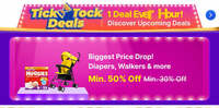 [Price Drop] Tick Tock deal - min 50% off on baby care - Till 9 AM