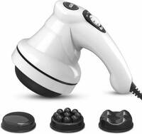 AGARO Atom Electric Handheld Full Body Massager with 3 Massage Heads, Mesh Cover, Mesh Cover