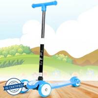 Little Olive Tikes Scooter For Kids 3 Years Above 4 Level Height PU Wheels with Brake  (Blue)