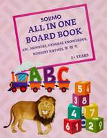 Amazon Brand - Solimo All In One Long Board Book (English and Hindi Alphabet, Numbers, General Knowledge, Nursery Rhymes) Hardcover – 1 January 2018