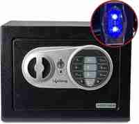 Lifelong 8.6 Litres Home Safe 0.3 Cubic Feet with Led Safe Locker (Digital, Key Lock, Keypad)