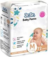 Jr Sr baby diaper| Medium 7-12 Kg, 72 Counts Pack of 1 - M  (72 Pieces)