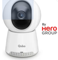 Qubo Smart Cam 360 Q100 1080p FHD WiFi CCTV with Intruder Alarm System Security Camera