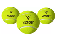 VICTORY Medium Weight ( Pack of 3 ) Rubber Cricket Tennis Ball